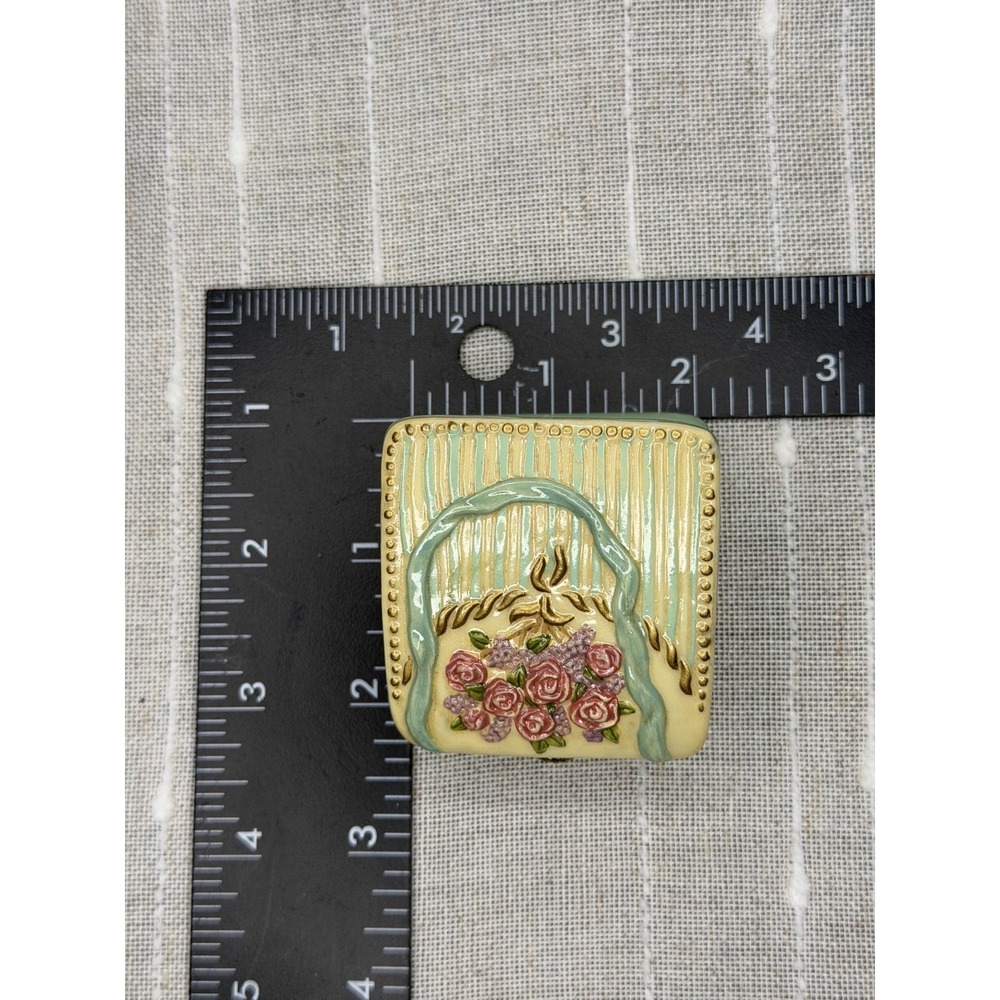 Vintage Purse Trinket Box with Snap Closure - Picture 9 of 9